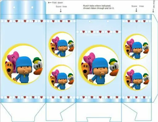 Cajitas para fiestas infantiles -Pocoyo ~ Mimundomanual Cajitas para fiestas infantiles -Pocoyo ~ Mimundomanual