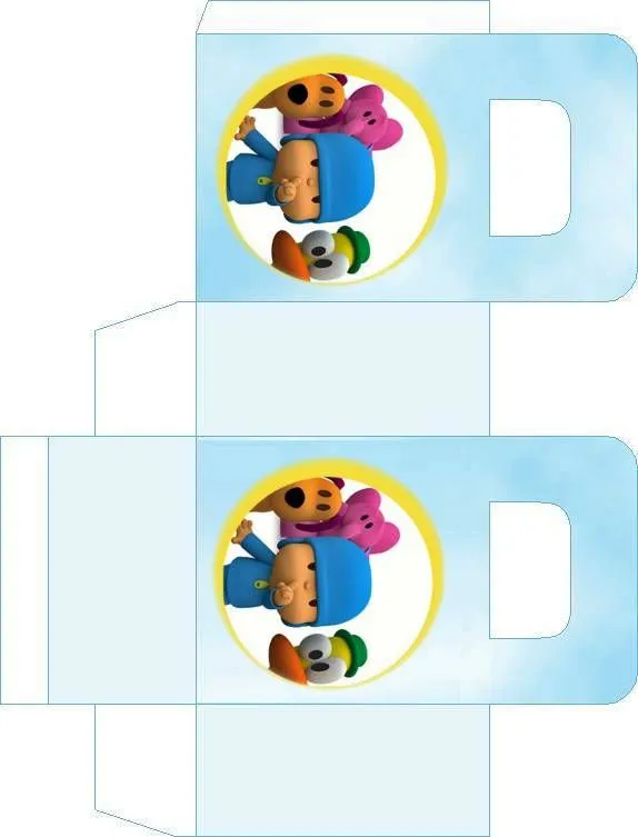 Cajitas para fiestas infantiles -Pocoyo ~ Mimundomanual Cajitas para fiestas infantiles -Pocoyo ~ Mimundomanual