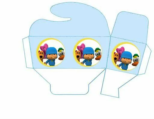 Cajitas para fiestas infantiles -Pocoyo ~ Mimundomanual Cajitas para fiestas infantiles -Pocoyo ~ Mimundomanual