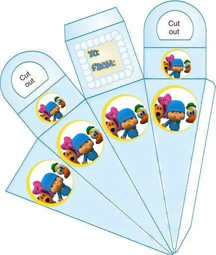 Cajitas para fiestas infantiles -Pocoyo ~ Mimundomanual Cajitas para fiestas infantiles -Pocoyo ~ Mimundomanual