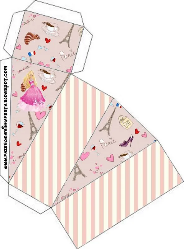 Cajitas imprimibles de Barbie Moda y Magia. - Ideas y material ... Cajitas imprimibles de Barbie Moda y Magia. - Ideas y material ...