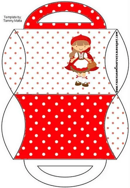 Cajitas imprimibles de Caperucita Roja morena . | Ideas y material ... Cajitas imprimibles de Caperucita Roja morena . | Ideas y material ...