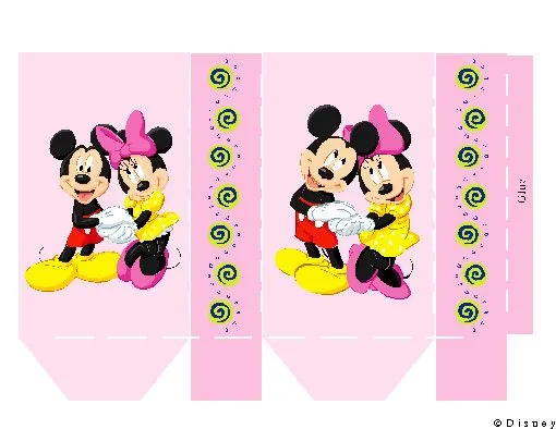 Moldes de cajas de Mickey - Imagui