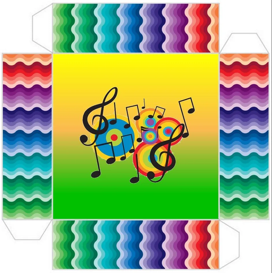 Cajitas imprimibles de notas musicales. - Ideas y material gratis ... Cajitas imprimibles de notas musicales. - Ideas y material gratis ...