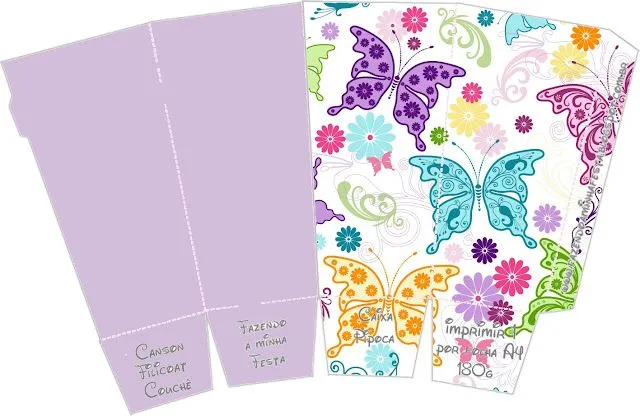 Cajitas para imprimir gratis de mariposas. | Ideas y material ... Cajitas para imprimir gratis de mariposas. | Ideas y material ...
