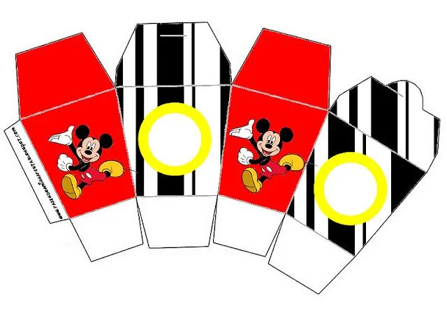 Cajitas para imprimir gratis de Mickey Mouse combinando rojo ... Cajitas para imprimir gratis de Mickey Mouse combinando rojo ...