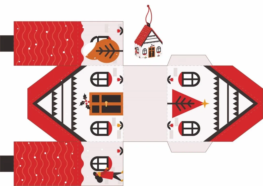 Cajitas navideñas. Printables gratuitos para montar en casa - VIGO EN FAMILIA Cajitas navideñas. Printables gratuitos para montar en casa - VIGO EN FAMILIA