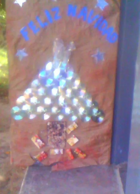 CAJITAS DE SUEÑOS: Puerta decorada navideña