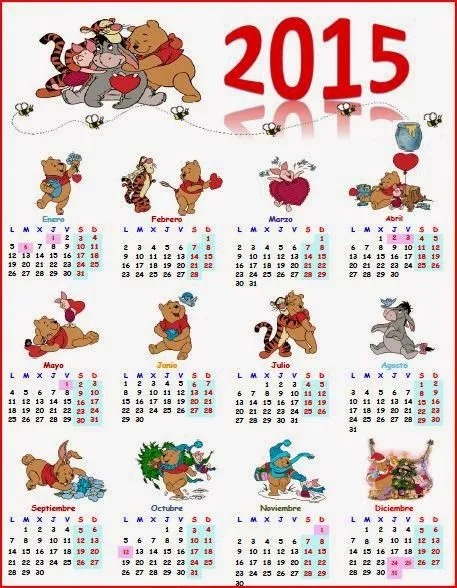 El Cajón Desastre de Isa: Calendarios imprimibles para 2015 El Cajón Desastre de Isa: Calendarios imprimibles para 2015