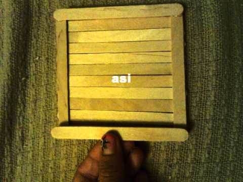 una cajota joyero con palitos de paletas - YouTube