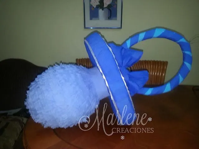 Como hacer una pinata en forma de chupon para Baby Shower | Mundo ... Como hacer una pinata en forma de chupon para Baby Shower | Mundo ...