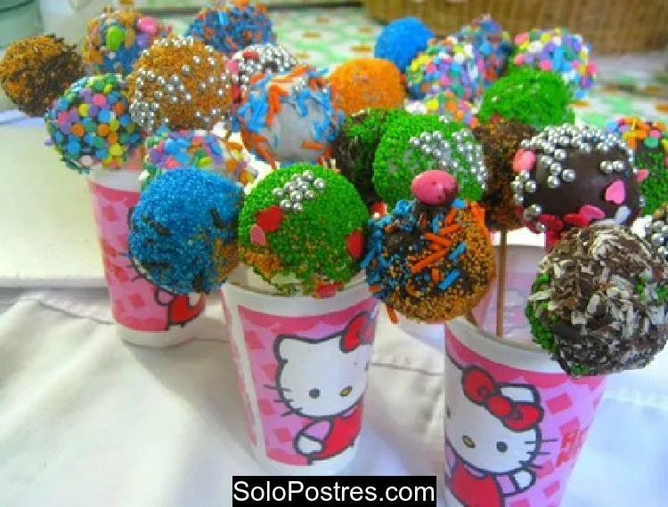 Cake pops o pop cakes una golosina novedosa para ninos