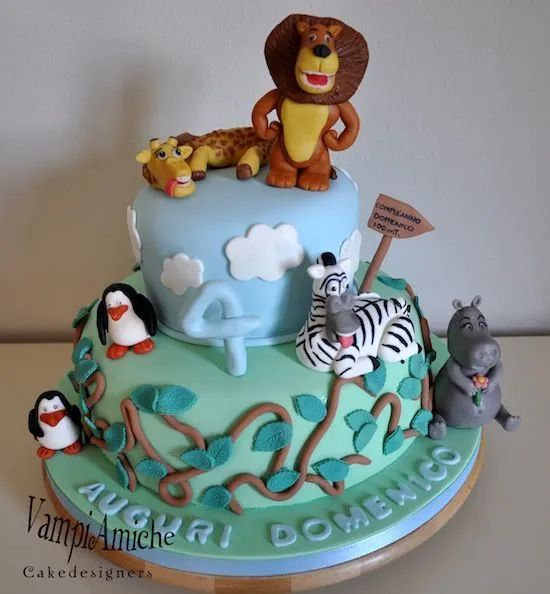 Cakemania, dolci e cake design – Torte Madagascar e torte zoo per ...