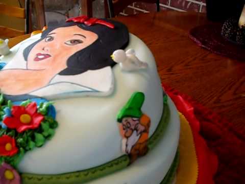 CAKE/TORTA BLANCA NIEVES - YouTube