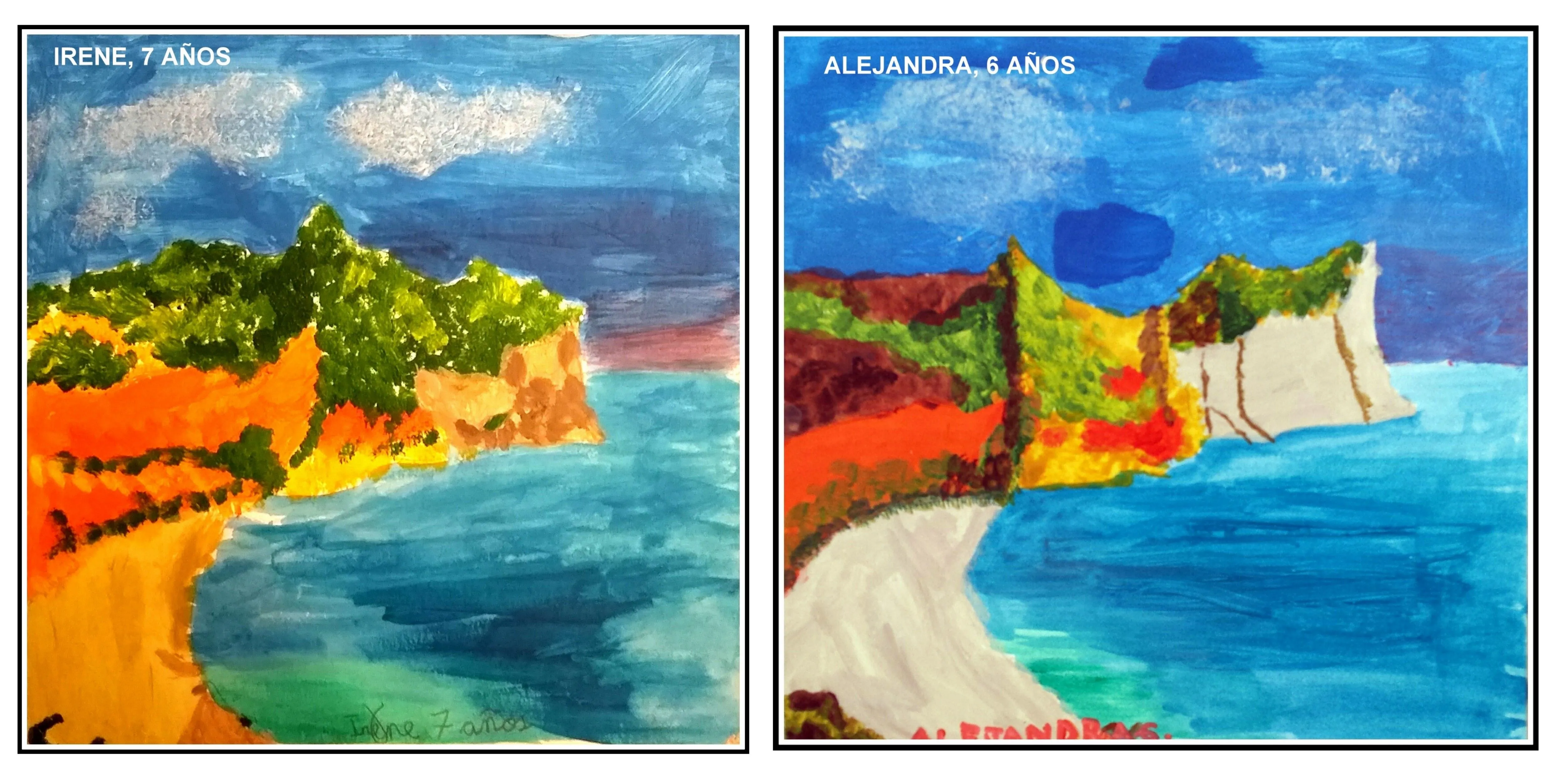 CALA DE JAVEA PINTADA EN ACRÍLICOS – Alejandra e Irene, 6 y 7 años ...