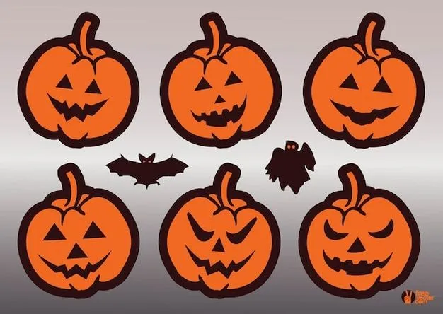 Calabazas caras | Descargar Vectores gratis Calabazas caras | Descargar Vectores gratis