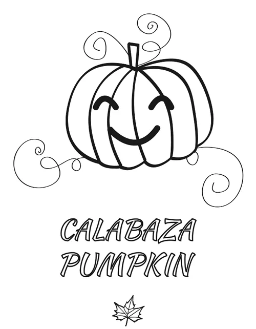 Calabazas para colorear - Manualidades | Dibujo de calabaza, Manualidades,  Calabazas