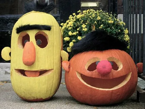 Calabazas Halloween: Epi y Blas | Decoideas.Net