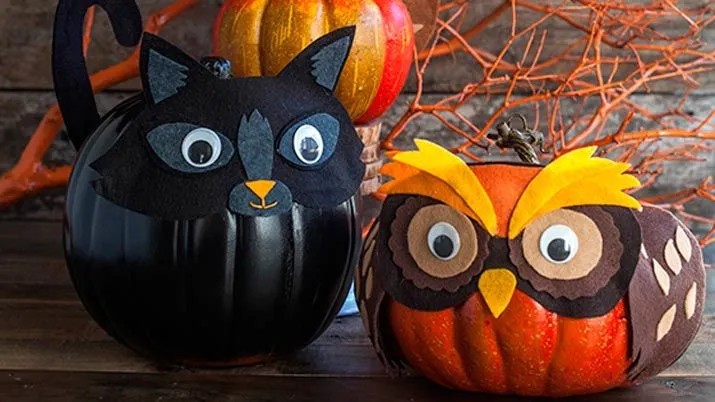 Calabazas originales para niños en Halloween Calabazas originales para niños en Halloween