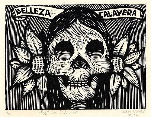 La Calaca Press International Print Exchange: Belleza Calavera