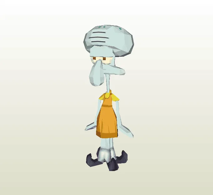 Calamardo del juego del Calamar - Papercraft Gratis - Papercraft Gratis Calamardo del juego del Calamar - Papercraft Gratis - Papercraft Gratis