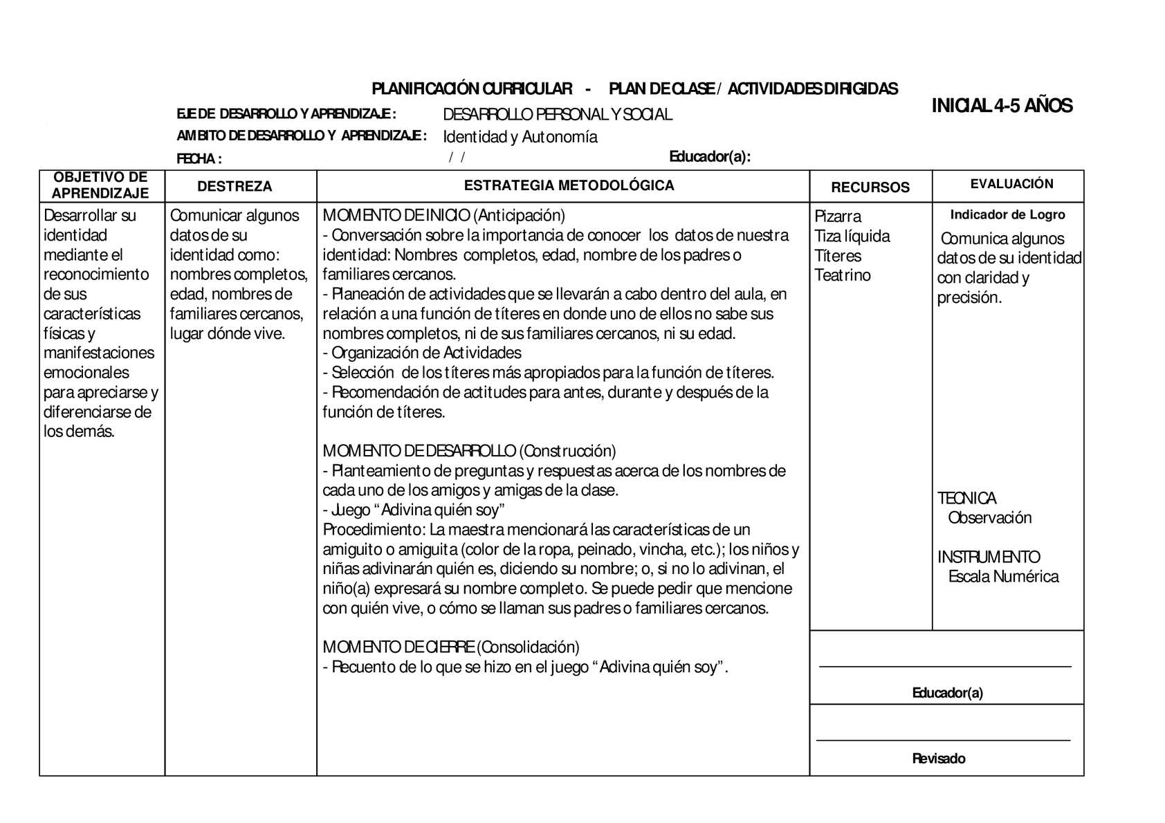 Calaméo - 1. PLANIFICACIONES IDENTIDADYAUTONOMIA Calaméo - 1. PLANIFICACIONES IDENTIDADYAUTONOMIA