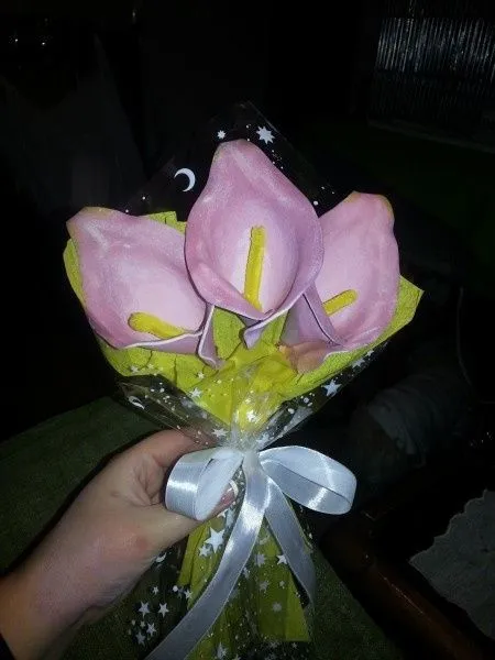 Flores de goma eva calas - Imagui