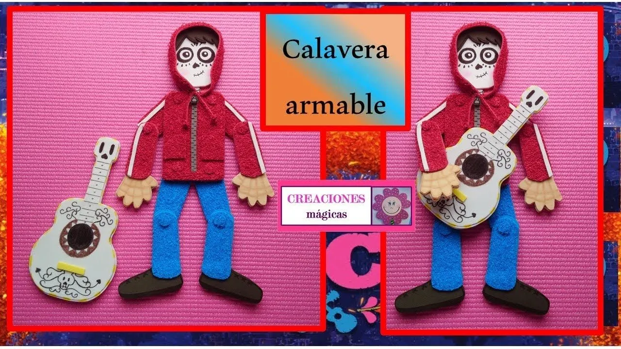 ♥♥Calavera armable♥ vestida de Miguel de coco♥ Creaciones mágicas♥♥ -  YouTube