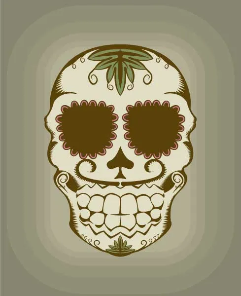 Calavera de azucar - Imagui
