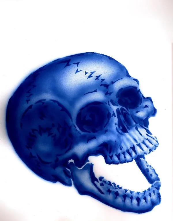 Calavera Azul by lucanroll on DeviantArt