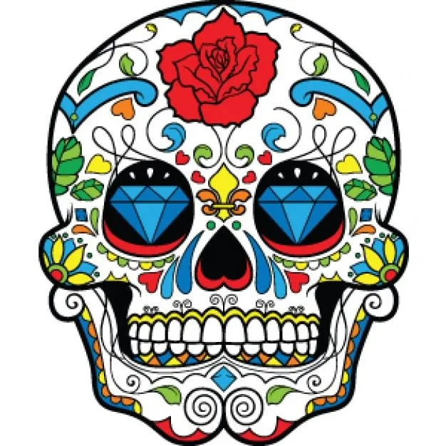 Calavera-dia-de-muertos-vector ...