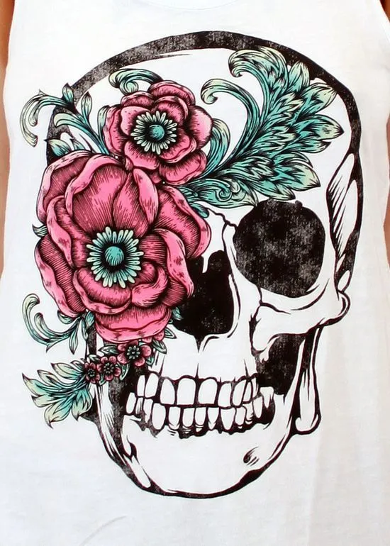 calavera flor | arte | Pinterest | Design Tattoos, Tattoo Designs ...