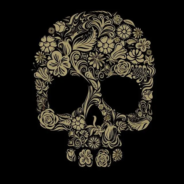 Calavera de flores | Imágenes | Pinterest