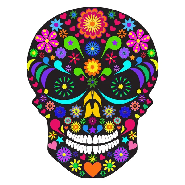 Calavera de flores — Vector stock © kiyanochka #7072700 Calavera de flores — Vector stock © kiyanochka #7072700