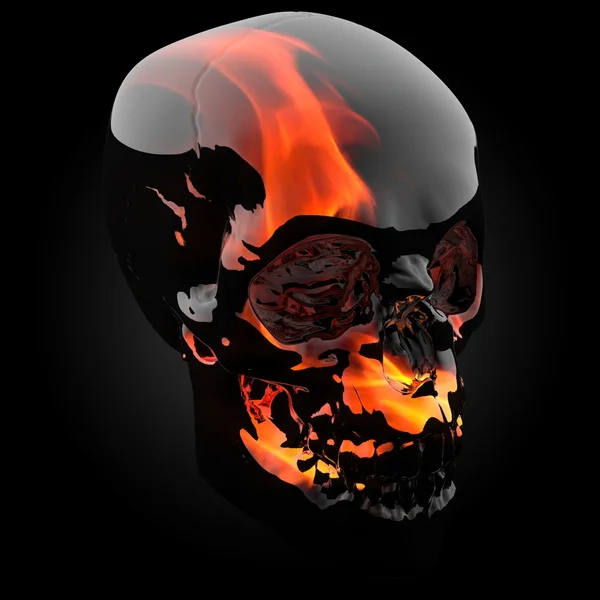 Calavera de fuego — Foto stock © efks #58915817 Calavera de fuego — Foto stock © efks #58915817