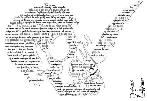 Caligramas y dibujos con letras | Julogram