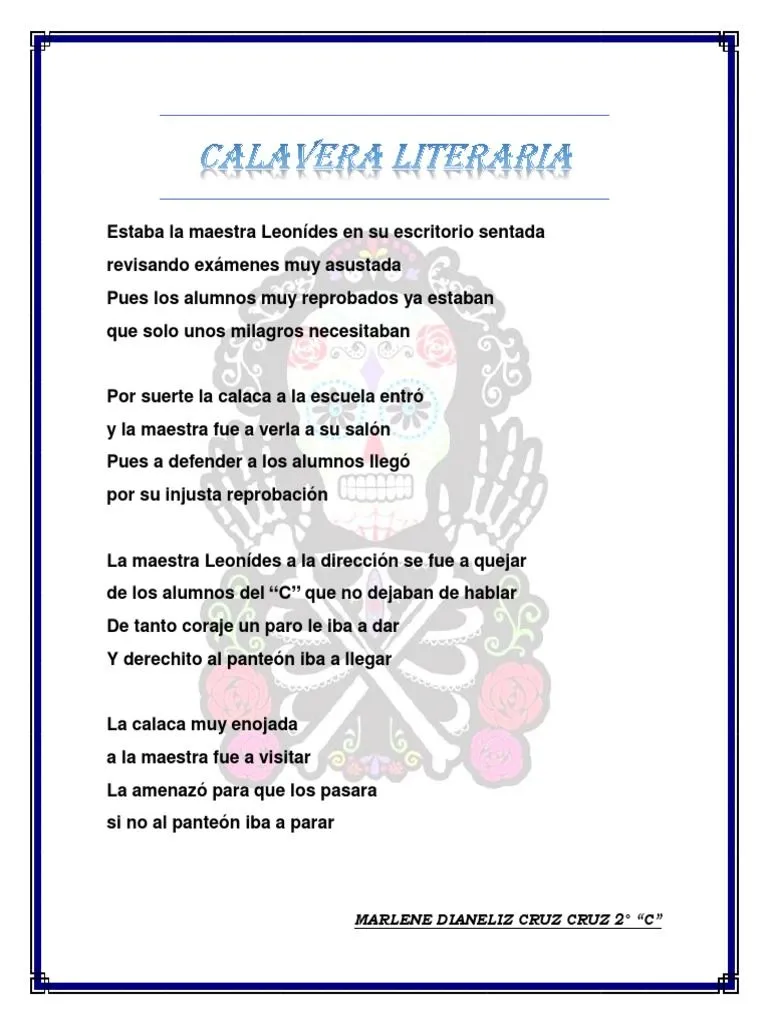 Calavera Literaria | PDF