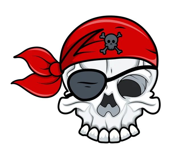 Calavera tatuaje pirata — Vector stock © baavli #29800209