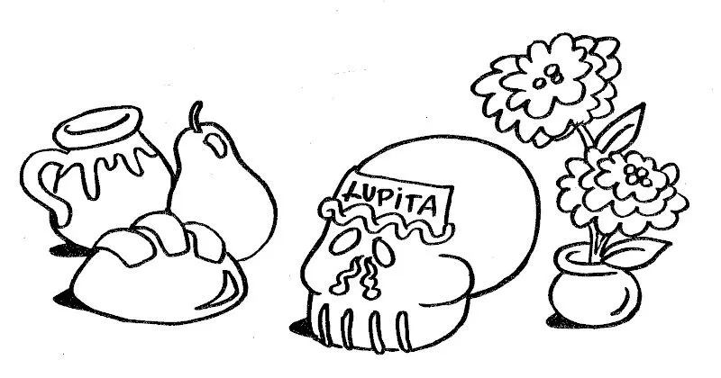 Calaveras de azucar para colorear - Imagui