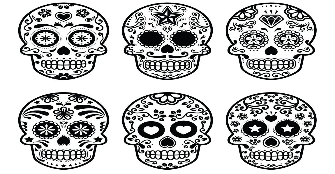 Calaveras y Catrinas para colorear, el DÍA DE LOS MUERTOS – Imagenes  Educativas