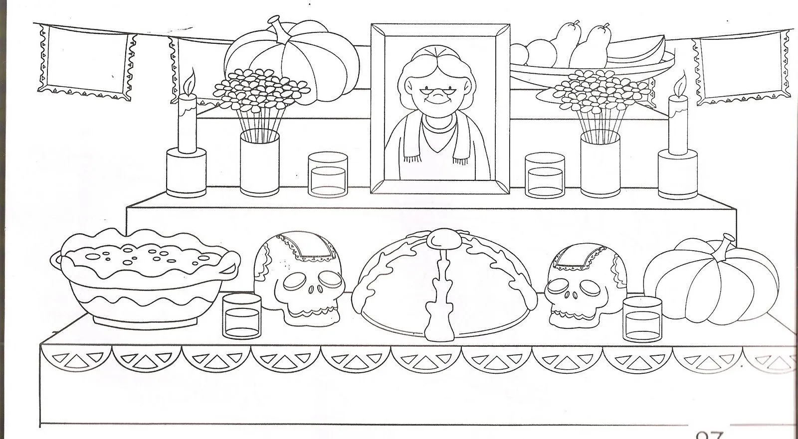 Calaveras para colorear