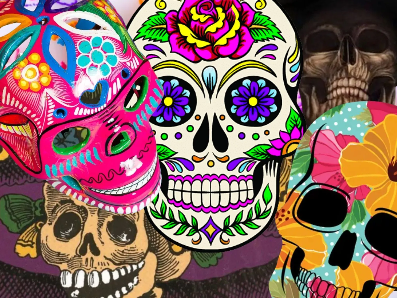 Calaveras decoradas y todo sobre decoración para Día de Muertos - México  Desconocido