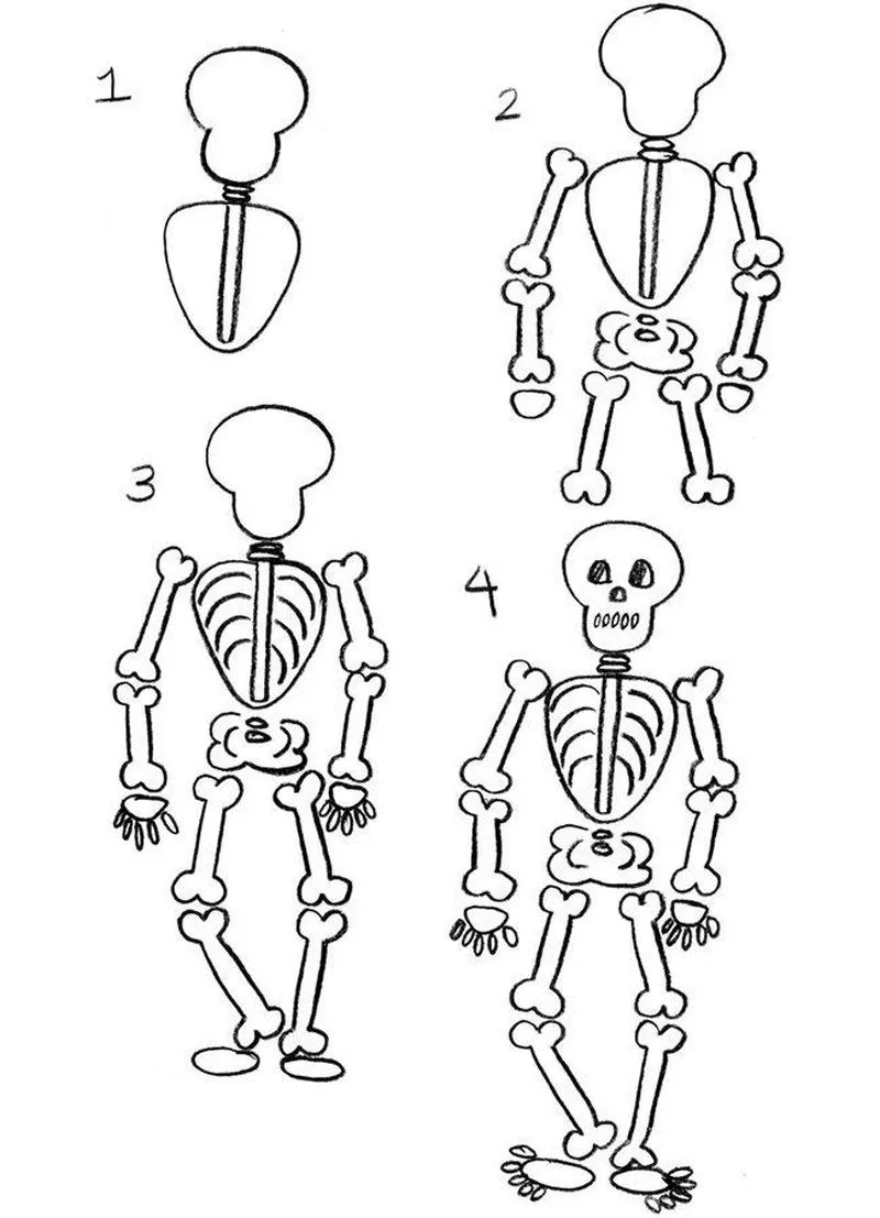 Calaveras dibujos fáciles 