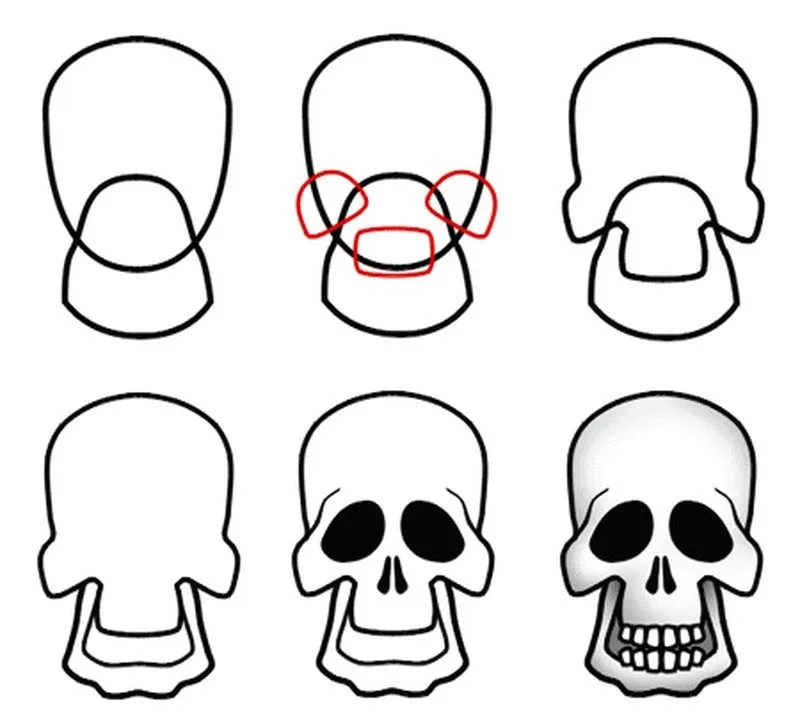 Calaveras dibujos fáciles 