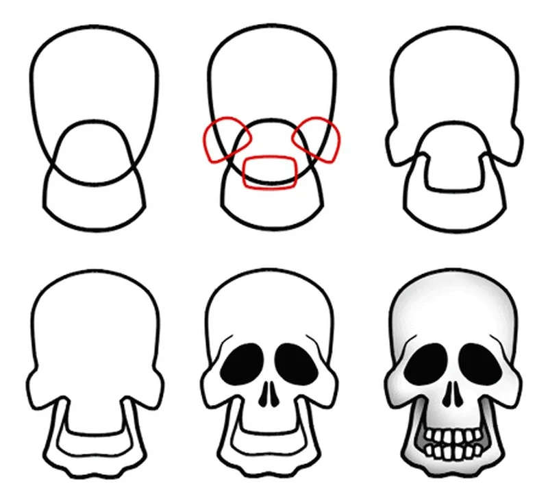 Calaveras dibujos fáciles 