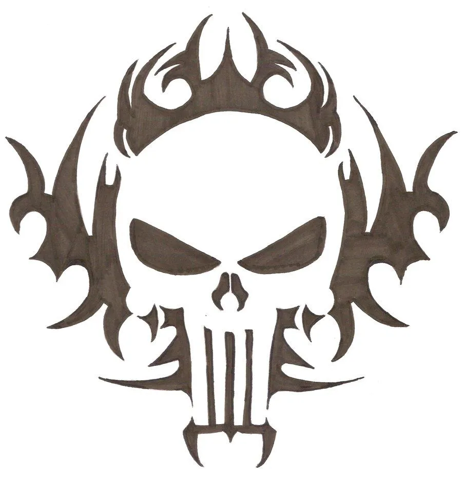 Calaveras con estilo tribal especiales para diseños o tatuajes ... Calaveras con estilo tribal especiales para diseños o tatuajes ...