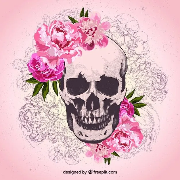 Calaveras Con Flores | Fotos y Vectores gratis Calaveras Con Flores | Fotos y Vectores gratis