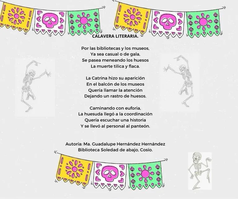 Calaveras Literarias de la Red Estatal de Bibliotecas - El Sol del Centro | Noticias Locales, Policiacas, sobre México, Aguascalientes y el Mundo Calaveras Literarias de la Red Estatal de Bibliotecas - El Sol del Centro | Noticias Locales, Policiacas, sobre México, Aguascalientes y el Mundo