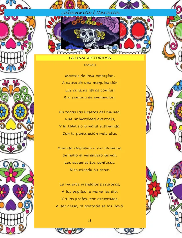 Calaveras literarias en la UAM Xochimilco