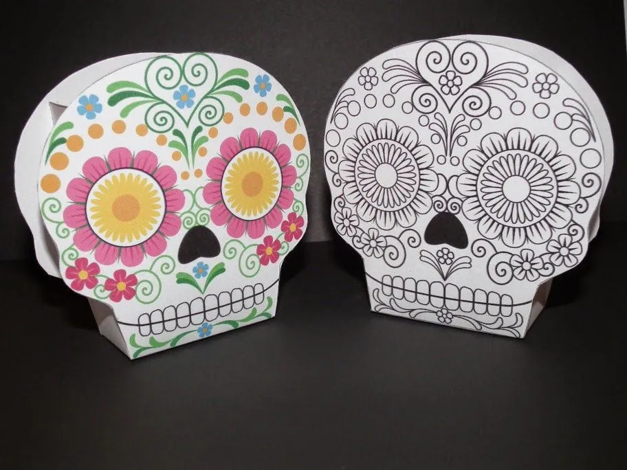 Calaveras Mexicanas: Cajas para Imprimir Gratis. - Ideas y material gratis  para fiestas y celebraciones Oh My Fiesta!